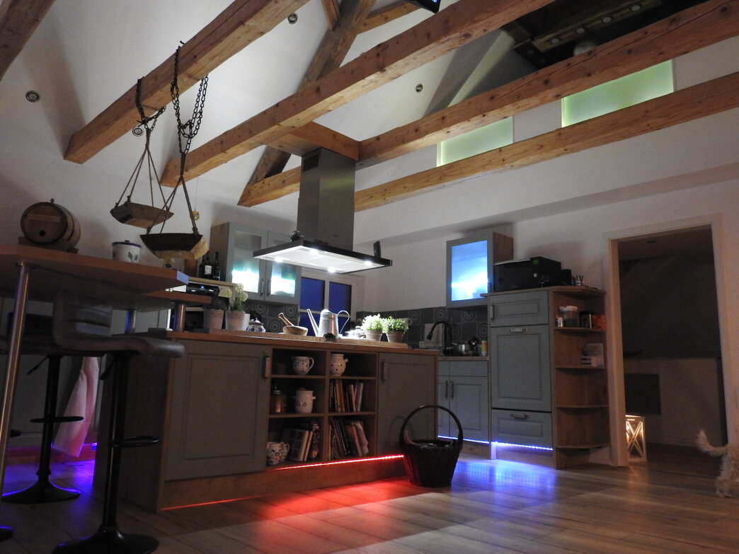 Handwerkerwerkzeuge auf Baustelle